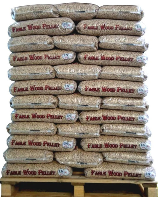 Fable houtpellets (wit) – EN+A1 – 2 pallets (120 zakken)