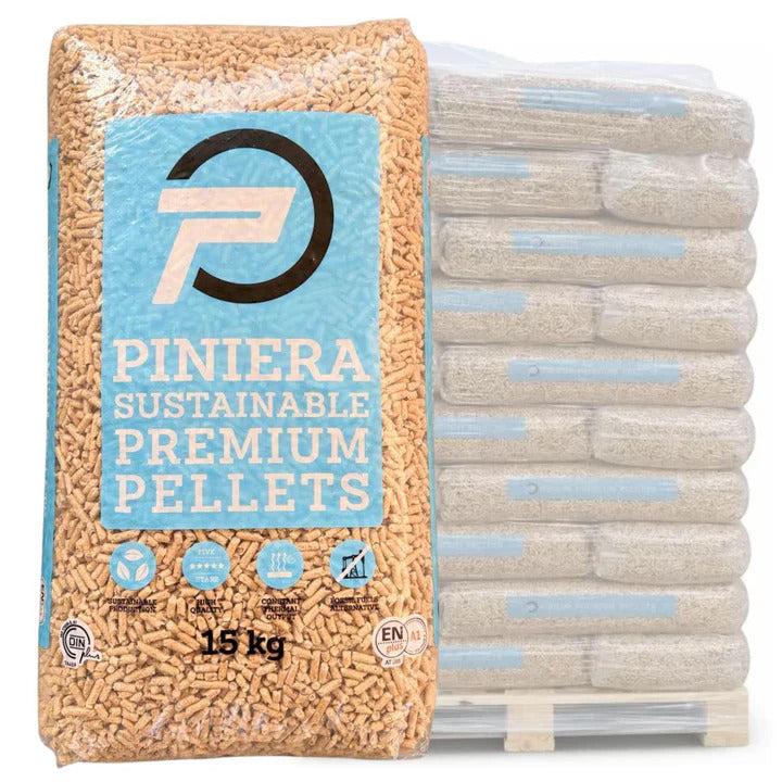 PINIERA – Houtpellets – ENplus A1 – 100% Naaldhout – 66 zakken – 990 kg