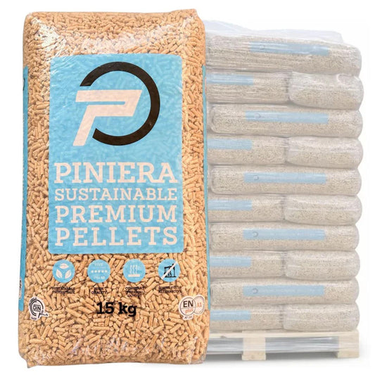 PINIERA – Houtpellets – ENplus A1 – 100% Naaldhout – 66 zakken – 990 kg