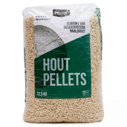 Pelfin Premium Houtpellets | Wit | ENplus/A1 Gecertificeerd | 1050 kg | 84 Zakken
