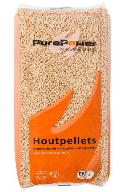 Pure Power EN+ a1 naaldhout 5-sterren houtpellets 66 zakken van 15kg, 990 kg thuisbezorgd